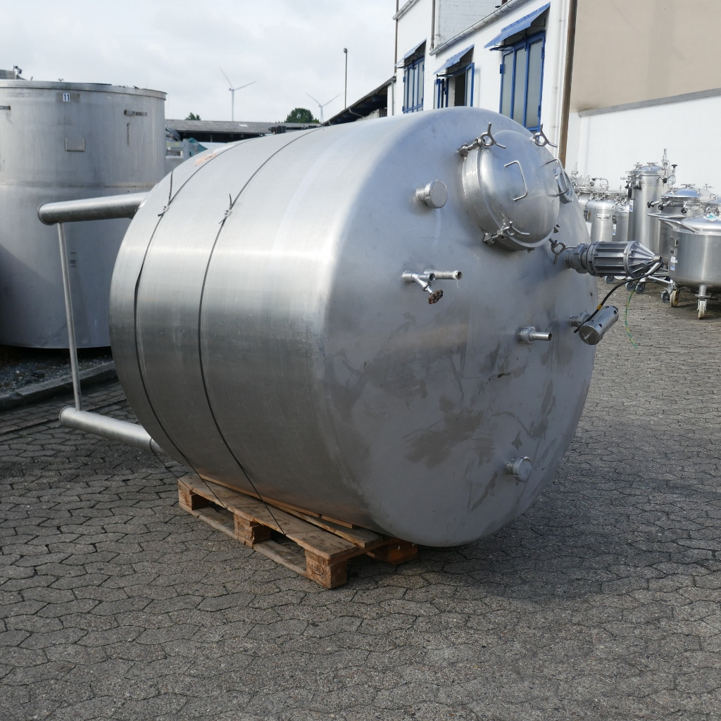 2500 Liter Rührwerksbehälter aus V2A mit ex-geschü