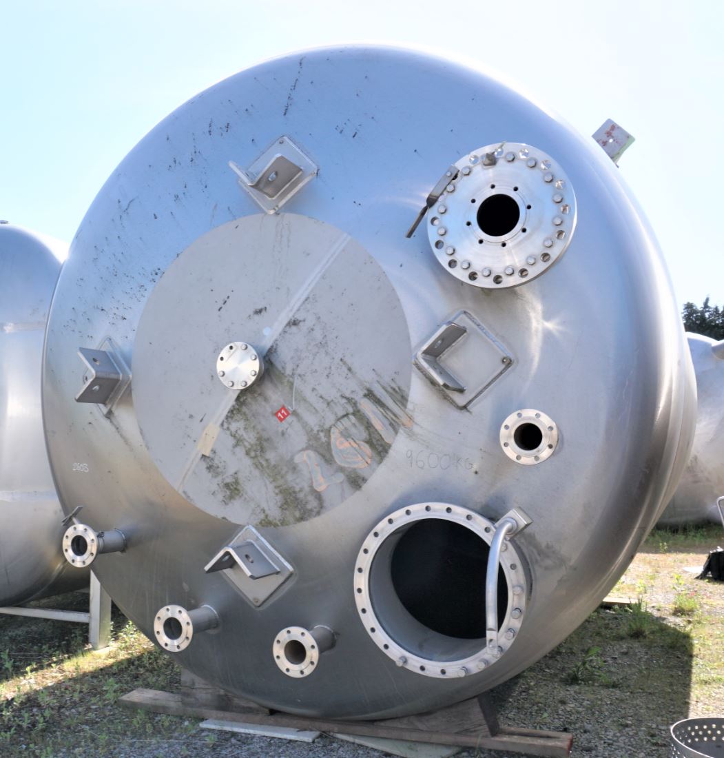 Industrietechnik Ambs 50950 Liter stehender Drucktank aus V4A