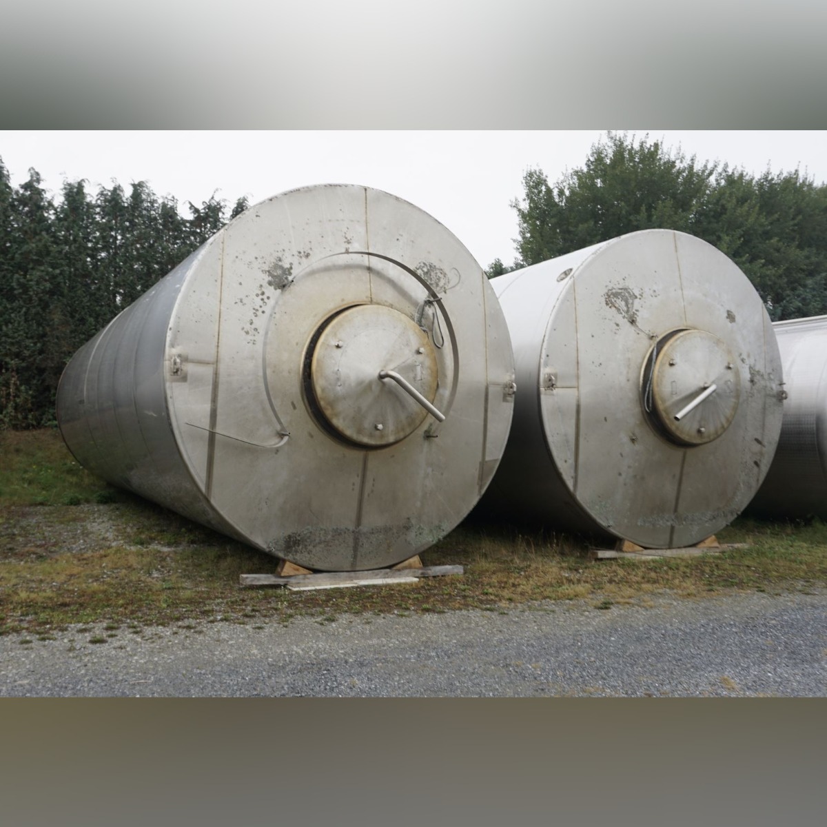 120000 Liter isolierter Lagertank aus V2A mit seit