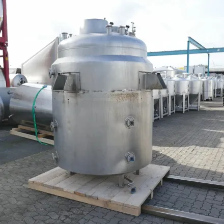 H. Wolff Apparatebau Kg 2950 Liter heiz-/kühlbarer Druckbehälter aus V4A m – RESALE