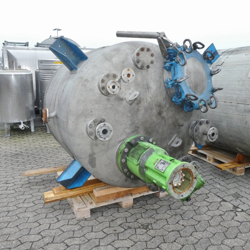 Pass + Co 3685 Liter heiz-/kühlbarer Druckbehälter aus V4A