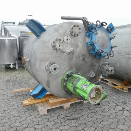 Pass + Co 3685 Liter heiz-/kühlbarer Druckbehälter aus V4A – RESALE