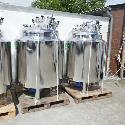 Mavag Verfahrenstechnik 920 Liter pharmazeutischer Prozessbehälter aus V4A – RESALE