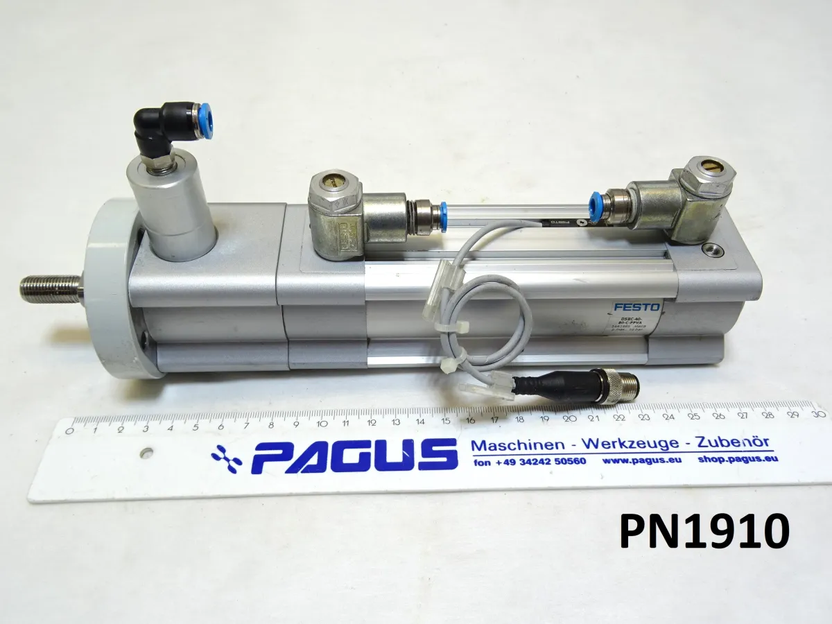 Festo Pneumatikzylinder Hub 80 mm DSBC-40-80-C, mit Fest