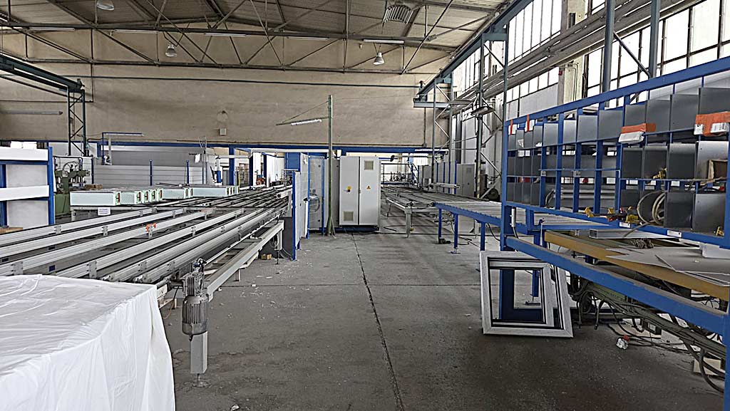 Stürtz STBAZ/SE-HSM-25/SE-HSM-40/2MC/WST-30/FBS-1 Fensterproduktionslinie