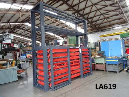 Kassetten-Schubfach-Regal KSR mit Aufbau – RESALE