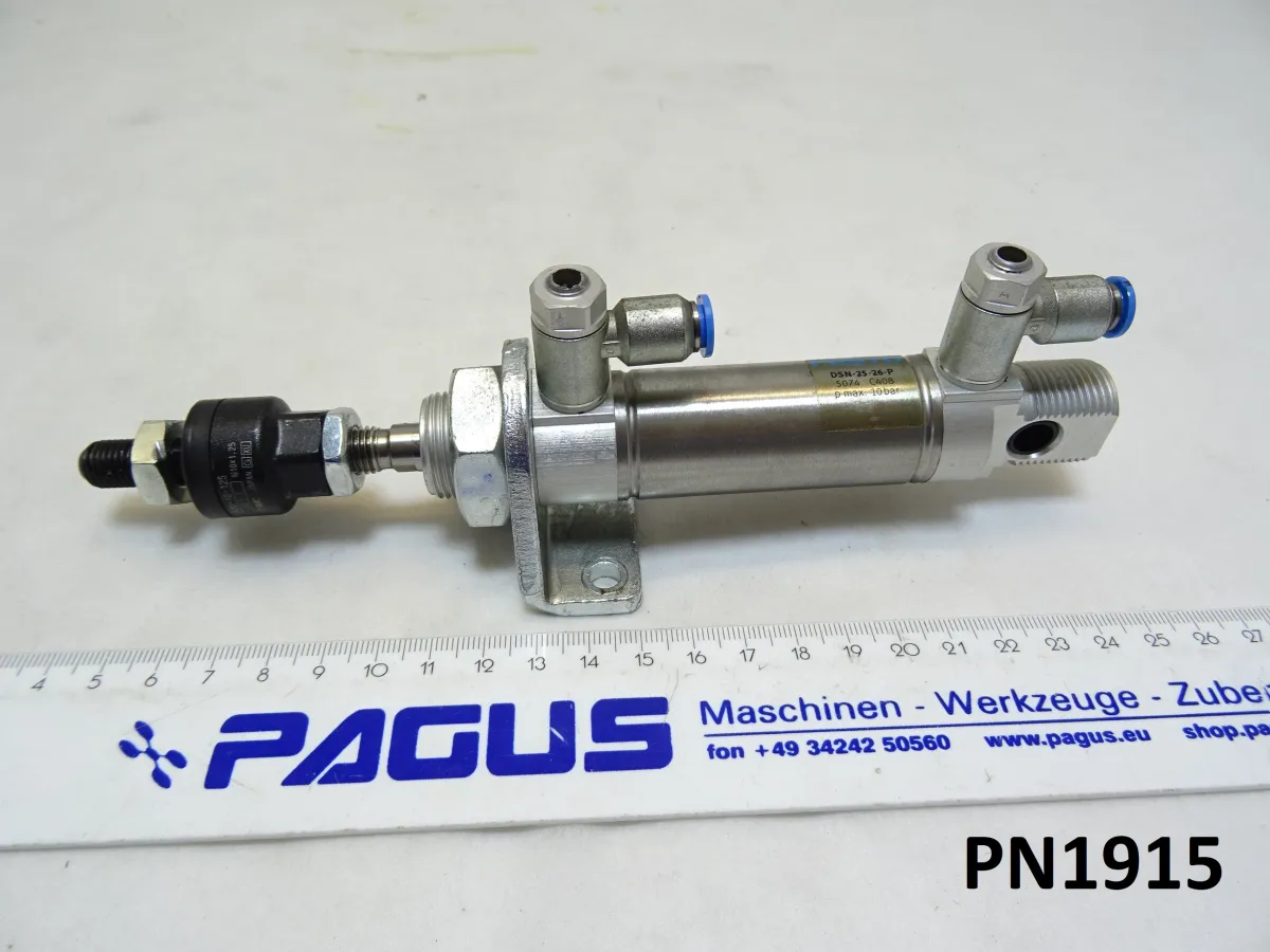 Festo Pneumatikzylinder Hub 26 mm DSN-25-26-P, mit Ausgl