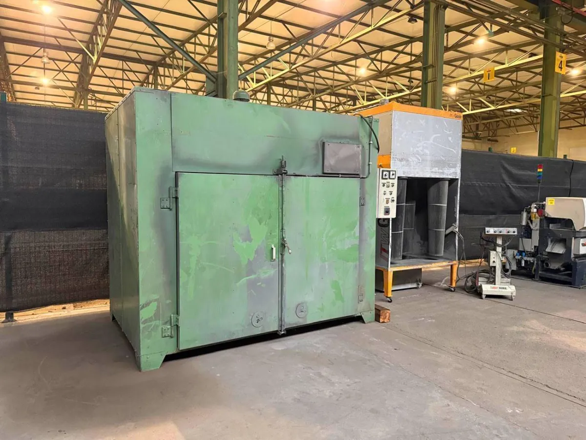Gema powder coating unit + oven Pulverbeschichtungsinstallation