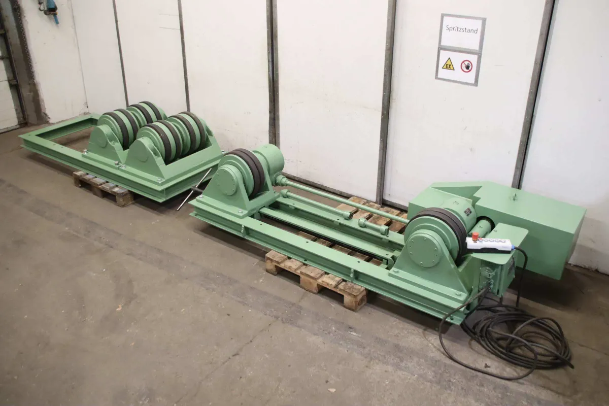 Deuma Heitze W05 Rollenabstand 600 - 1670 mm Behälterdrehvorrichtung 9,5 Ton