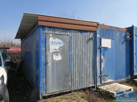 Büro- /Lagercontainer blau ca. 20 Fuß – RESALE