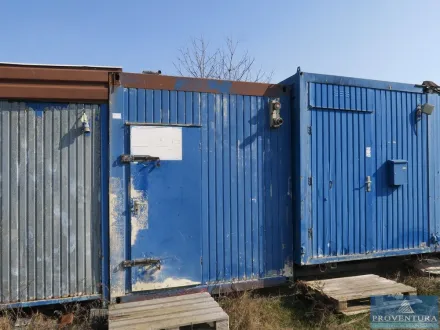 Bürocontainer blau ca. 20 Fuß – RESALE