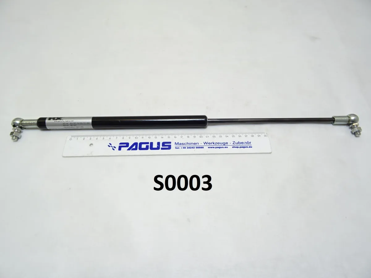 Eriks Industrie-Gasdruckfeder Hub 200 mm, 200 N