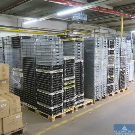 Gemüsekisten ca. 20 Paletten Stapelkorb schwarz + – RESALE