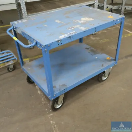 Materialwagen Metall blau ca. 70x100 cm – RESALE