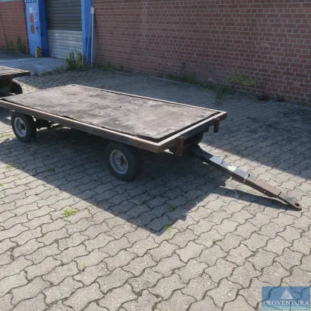 Deichsel-Plattformwagen Stahl HMR ca. 100 x 260 cm – RESALE