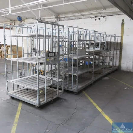 Transportwagen Stahl/Holz verzinkt für Kleinteile – RESALE