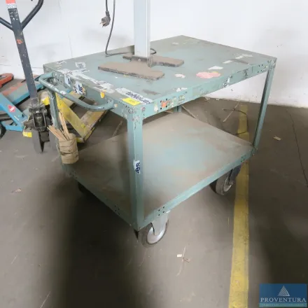 Materialwagen Metall blau ca. 70x100 cm – RESALE