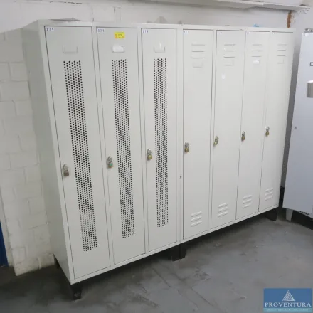 Umkleidespinde Metall grau 4 St. – RESALE