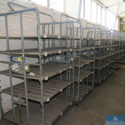Transportwagen Stahl/Holz verzinkt für Kleinteile – RESALE