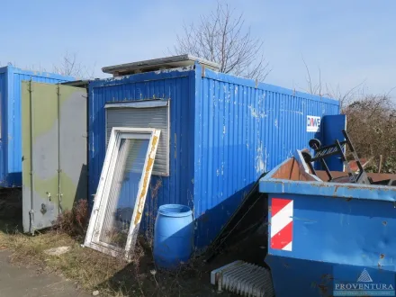 Bürocontainer blau ca. 20 Fuß – RESALE