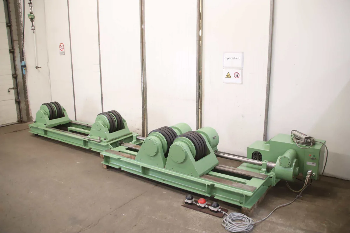 Deuma Heitze Rollenabstand 440 - 1800 mm Behälterdrehvorrichtung 14 Ton