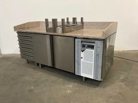 Tefcold PT1310 Kühltheke mit Granit Arbeitsplatte – RESALE