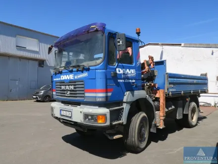 Lkw Kipper m. Ladekran MAN FE 460A 4x4, EZ 2001 – RESALE