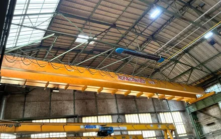 Konecranes 10 ton x 28 470 mm Förderbänder, Überkopf-Wanderkran, Jig-Kräne – RESALE
