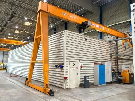 Konecranes Semi-portal 5 ton x 15 030 mm Förderbänder, Überkopf-Wanderkran, Jig-Kräne – RESALE