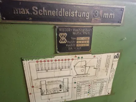 WIEGER ESW 3/25 Tafelschere Wieger ESW 3/25 – RESALE