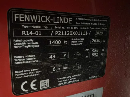 2020 Linde R14-01 Reach Lkw – RESALE