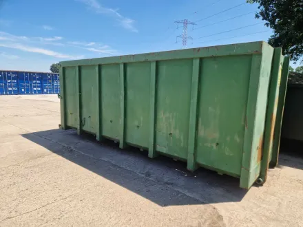 Abfallbehälter – Behälter mit Haken – Container 25 m³ – Lagerbehälter – RESALE