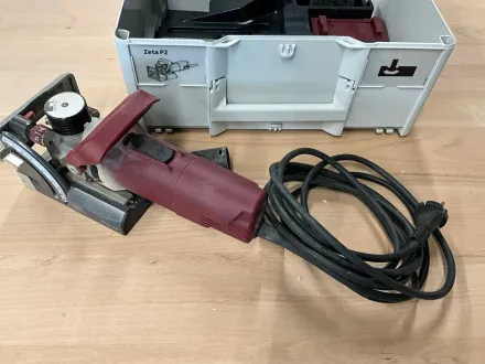 Lamello P2 Zeta Clamex Fräse im Set // Diafräser  / 2 Akkus 4 Ah // Zubehör // Ladegerät // Systaine – RESALE