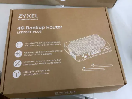Zyxel LTE3301–PLUS 4G Backup Router Wifi, Router und Schalter – RESALE