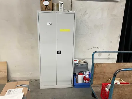 Schäfer Werstattschrank Blech grau 180x80x40cm 4 Fachböden – RESALE