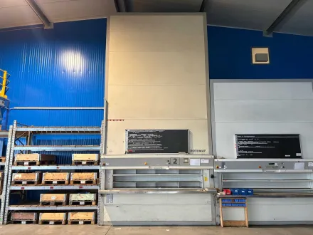 2002 Hänel Büro- und Lagersysteme ROTOMAT 980 Umlaufregal / Lagerlift – RESALE