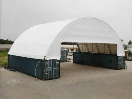 2026 RCS 12x18x6m Lagerzelt / Lagerunterstand zwischen 2 Containern – RESALE