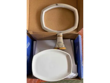 GROHE „Allure Brilliant“ Ablage mit Mundspülglas & „Grandera“ Halter mit Keramik-Seifenschale (2 Stk – RESALE