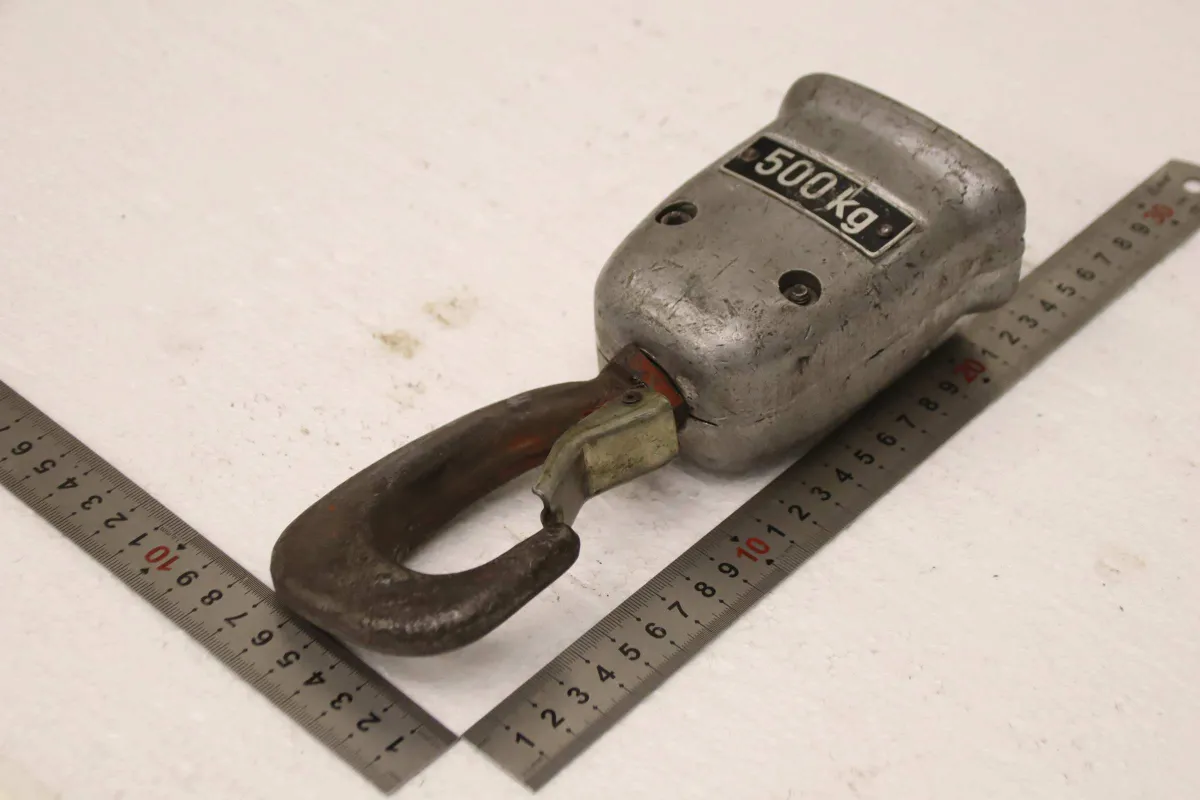 Demag 500 kg 2-strängig Kranhaken Unterflasche