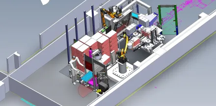 Uhlmann Blister packaging line with end of line palletizin Packaging line – RESALE