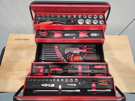 Everforce Werkzeugkasten inklusive 86 PCS Werkzeugen – RESALE