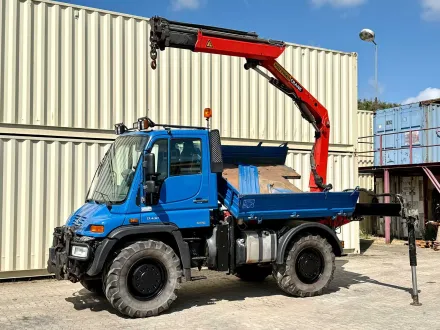 Mercedes-Benz - Unimog U400 - Kipper Kran - 2006 - Lastwagen – RESALE