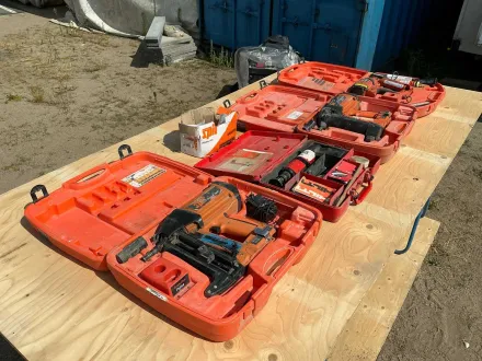 Charge professioneller Befestigungselemente – Hilti DX400, Paslode IM65A F16 und Spit Pulsa 700P (3 – RESALE