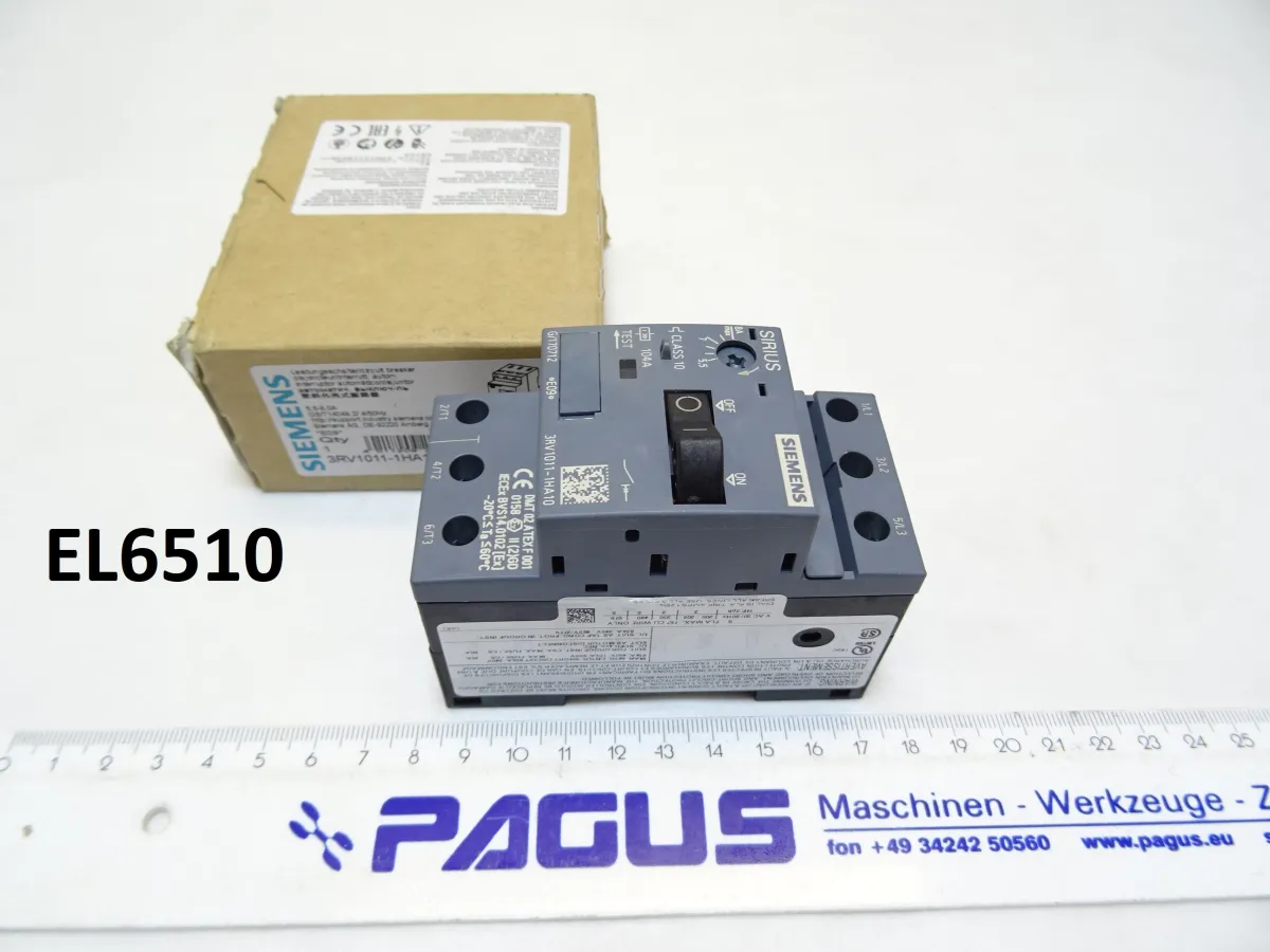 Siemens Motorschutzschalter 3RV1011-1HA10, 5,5 - 8,0 A