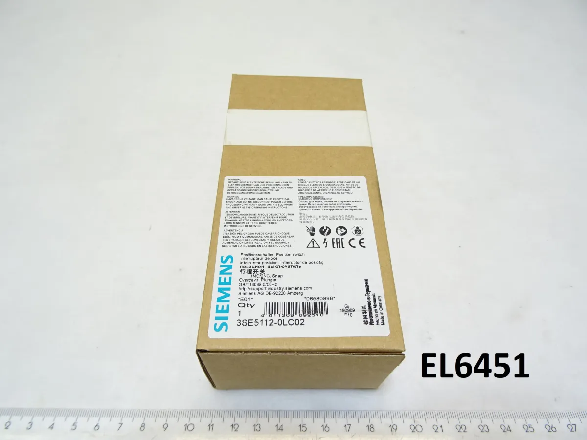 Siemens Mechanischer Einzelpositionsschalter 3SE5112-0LC02