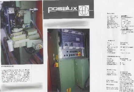 Posalux MICROFOR 3 - NC 2 Sonderfeinbohrmaschine – RESALE