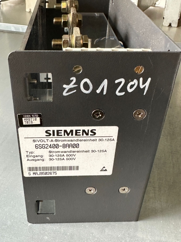 Siemens Stromwandlereinheit 30-125 A Ersatzteile
