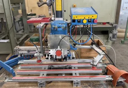 Hettich Blue Max 19 Lochreihen- Dübel- und Beschlagbohrmaschine – RESALE