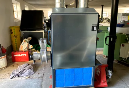 Fabbri F55 c.v. mit Komfort Kit Warmluftofen, Werkstattofen, Hallenheizung – RESALE
