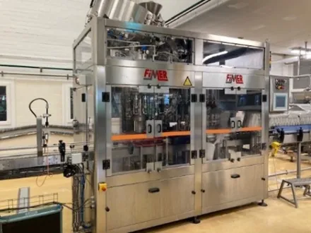 Fimer, Kettner, Kron on request Filling line for glass bottles with ROPP cap kompl – RESALE